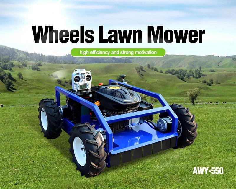 Customized 4WD remote control electric robot RC lawn mower