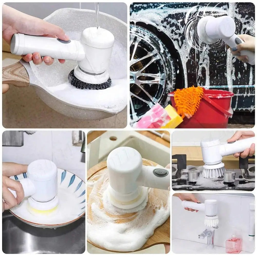 Electric Power Spin Scrubber Bathroom/Kitchen Cleaning Brush