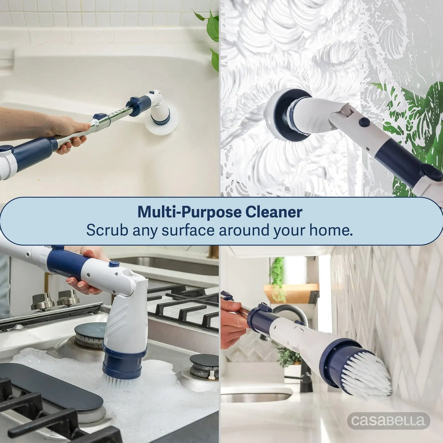 Power Spin Scrubber, Electric Cleaning Brush with Adjustable Head