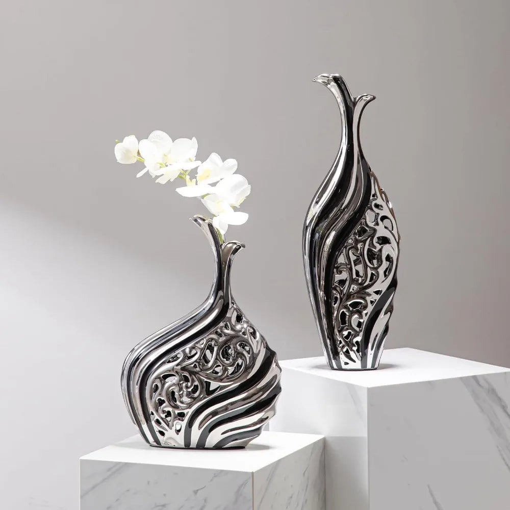 Modern floor tall slim vase