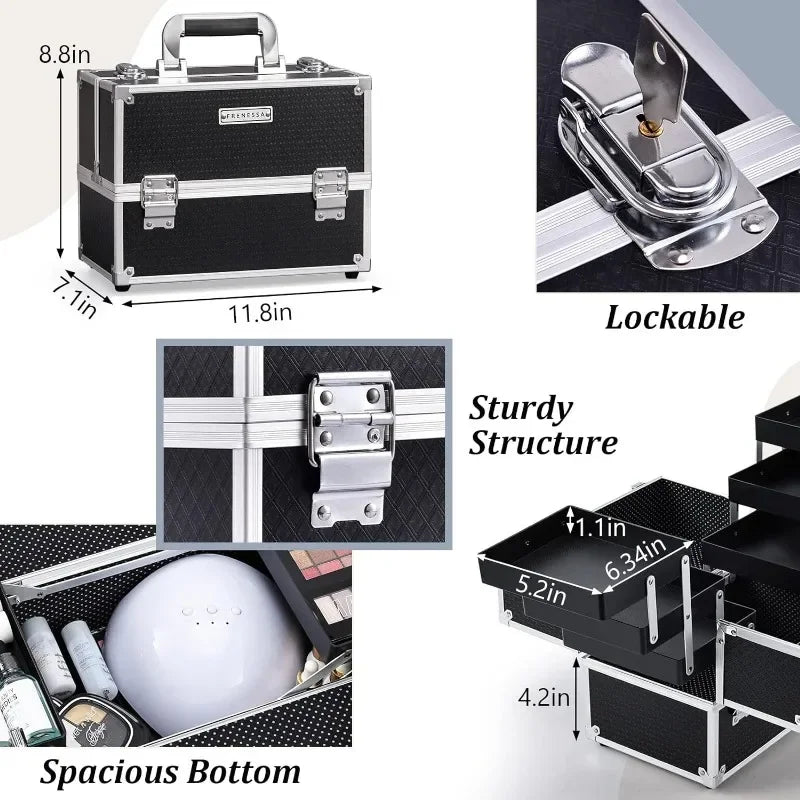 6 Tier  Makeup Train Case