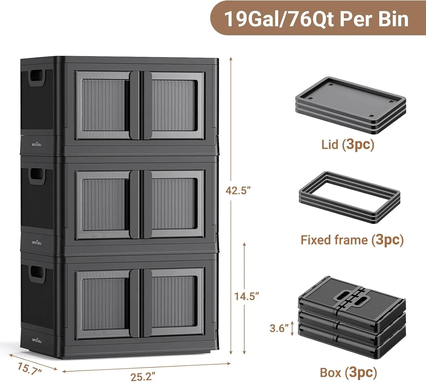 Collapsible Storage With Wheels