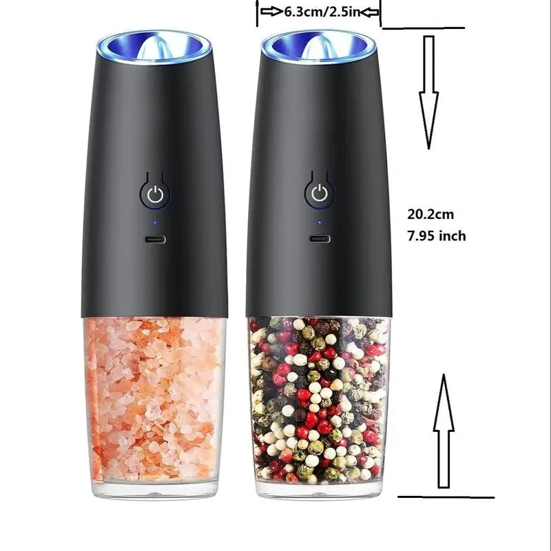 Rechargeable Salt & Pepper Grinder, Type-C Charging