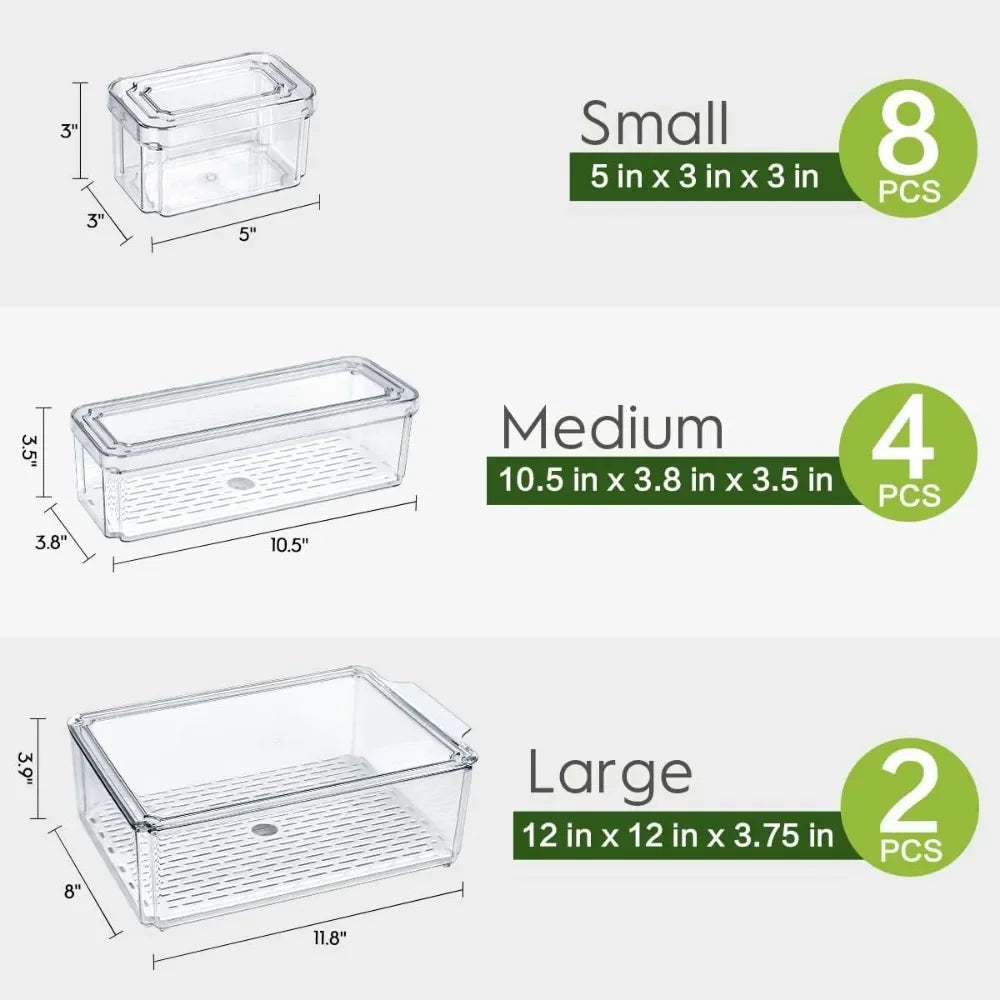 14 Pack Fridge Organizer