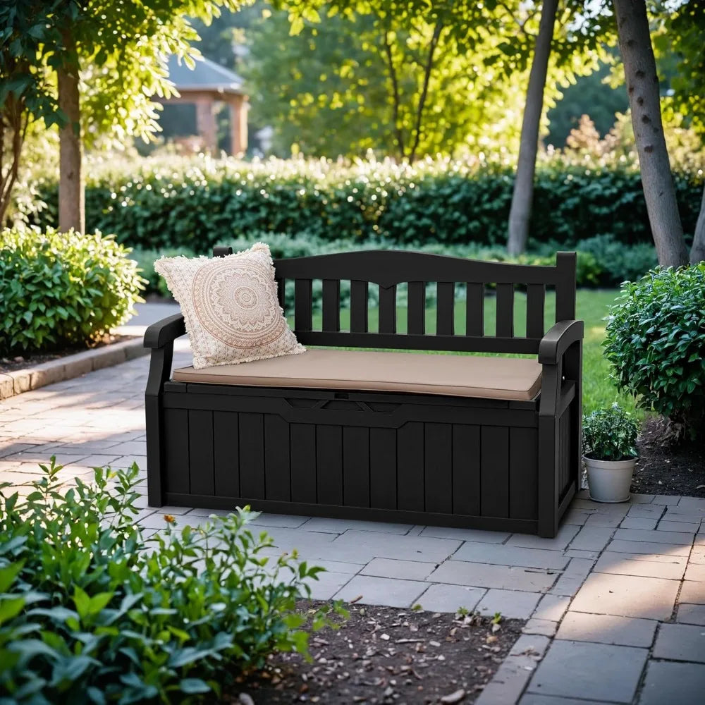 80 Gallon  lockable Storage Box Deck Bench for Patio