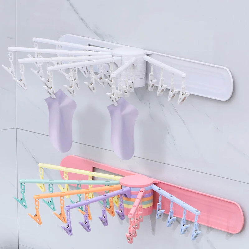 Folding Clothes Hanger Wall Mount