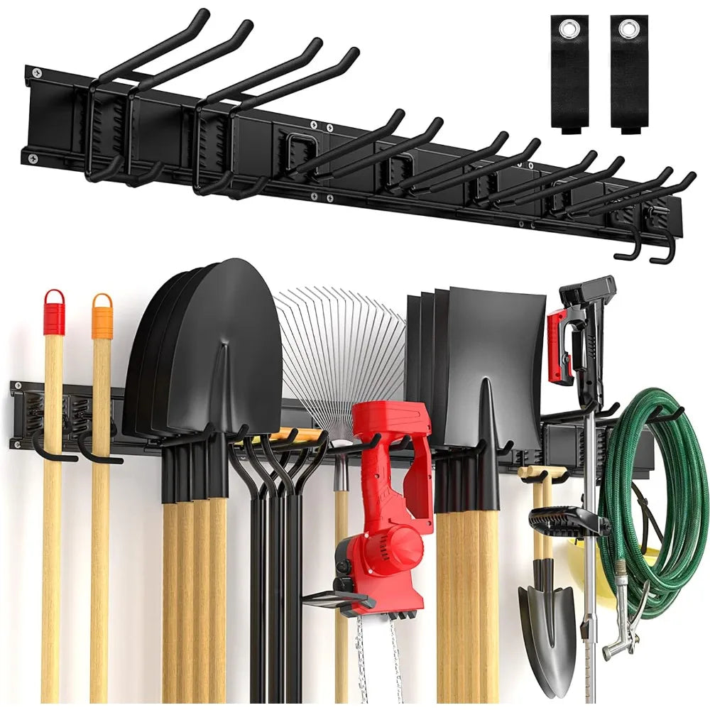 Adjustable Garage Organizers with Heavy Duty Hooks