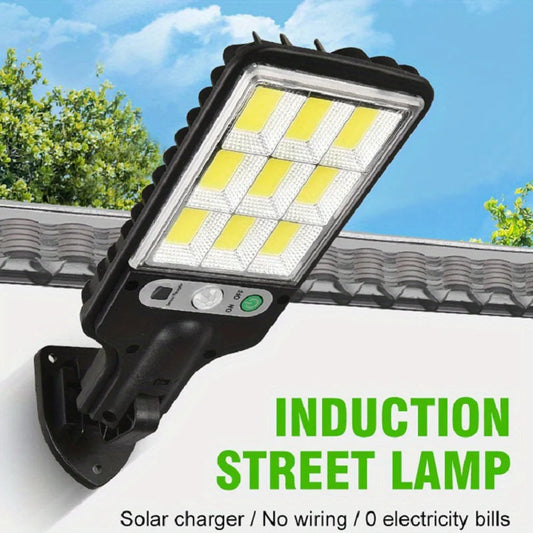 1/2pc Outdoor Solar Lights with Motion Sensor and 3 Lighting Modes