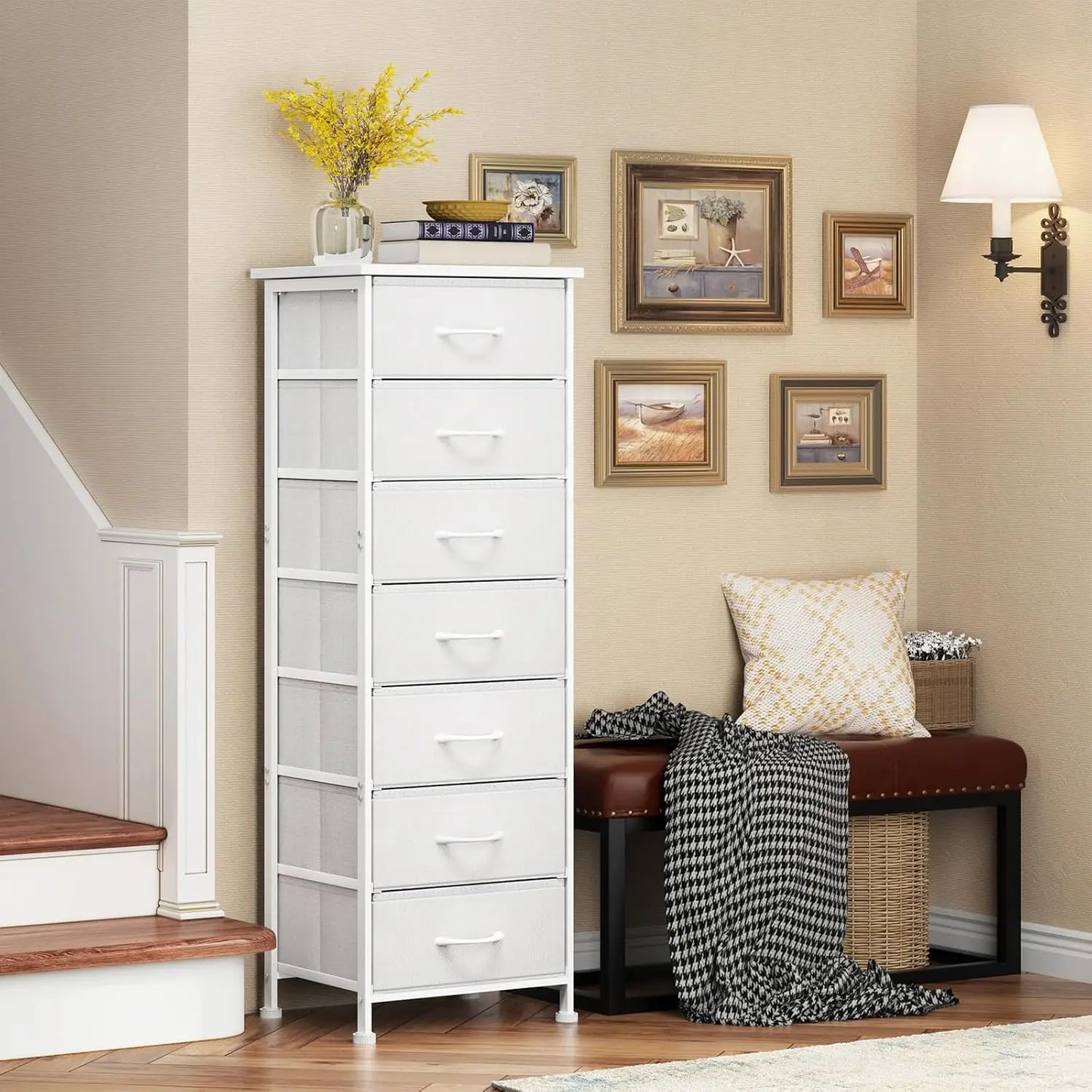 Storage Dresser Organizer with 7 Fabric Drawers