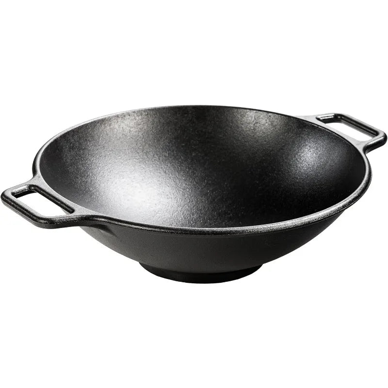 BOLD 14 Inch Seasoned Cast Iron Wok