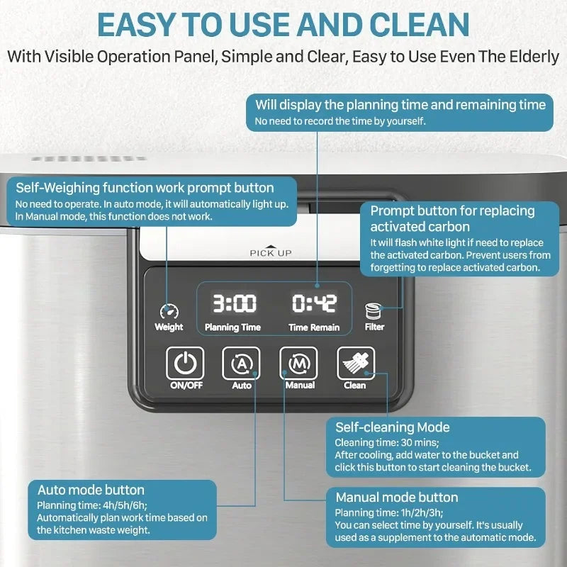 Smart Auto Large Capacity Odorless Composter